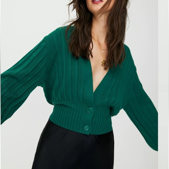 Wilfred NWOT thais plunge front sweater - Picture 7 of 8